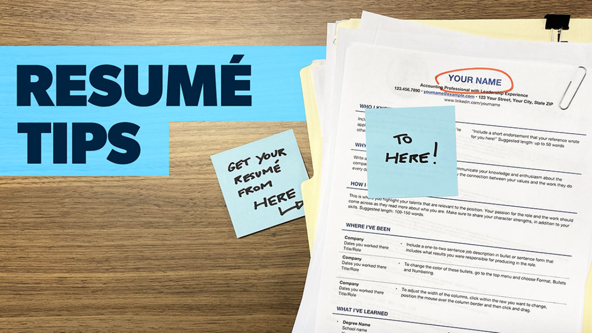 Resume tips